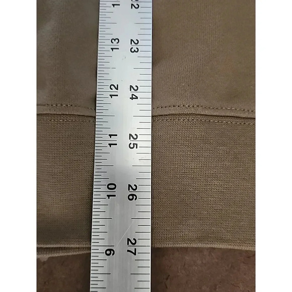 Lucky Me I See Ghosts Camp Flog Gnaw Kanye West Kid Cudi Tan Sweatshirt Size L - Picture 10 of 10